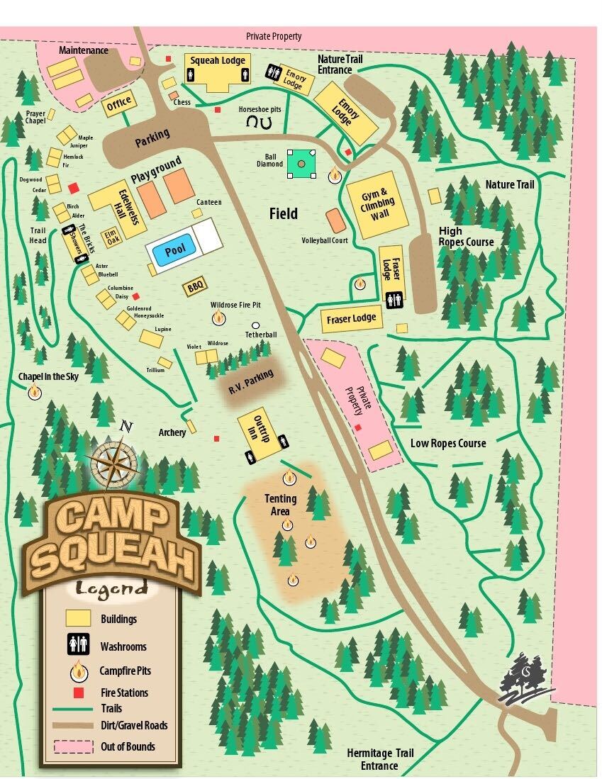 map of squeah
